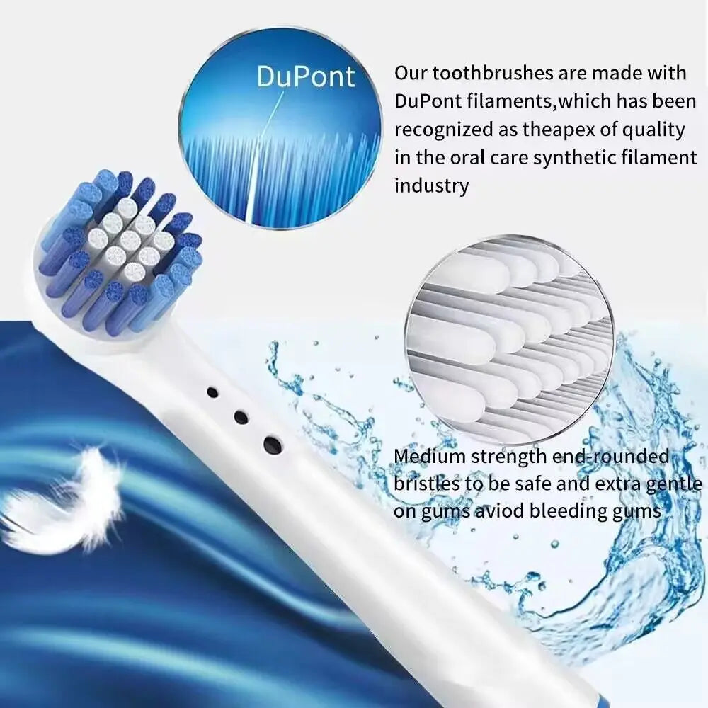16/20PCS Brush Head nozzles for Oral B Electric Toothbrush Replacement Head Refill Sensitive Floss Cross Action (Not for iO)