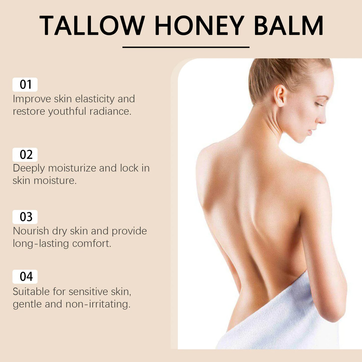 Tallow Honey Facial Balm – Soothe, Repair & Nourish Your Skin