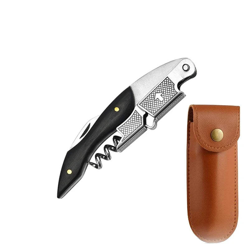 Wood Handle Corkscrew Wine Opener Gift Set