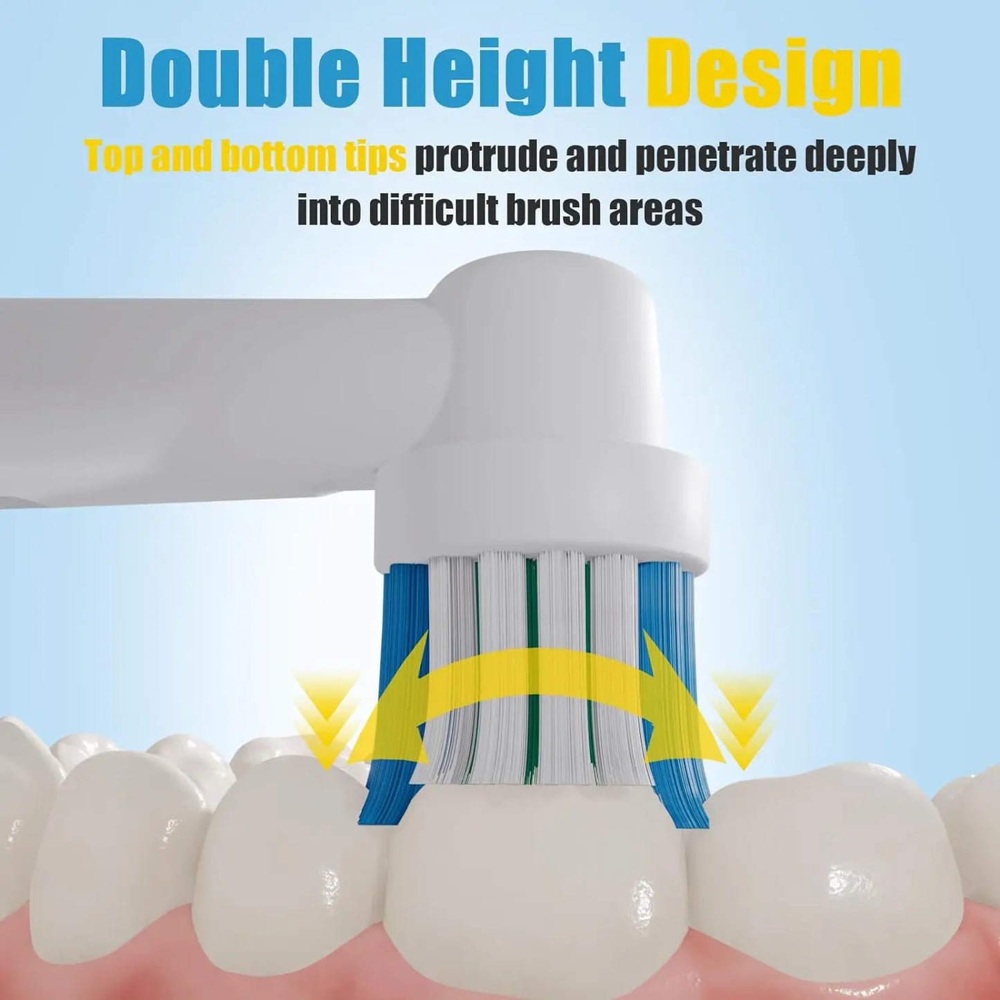16/20PCS Brush Head nozzles for Oral B Electric Toothbrush Replacement Head Refill Sensitive Floss Cross Action (Not for iO)