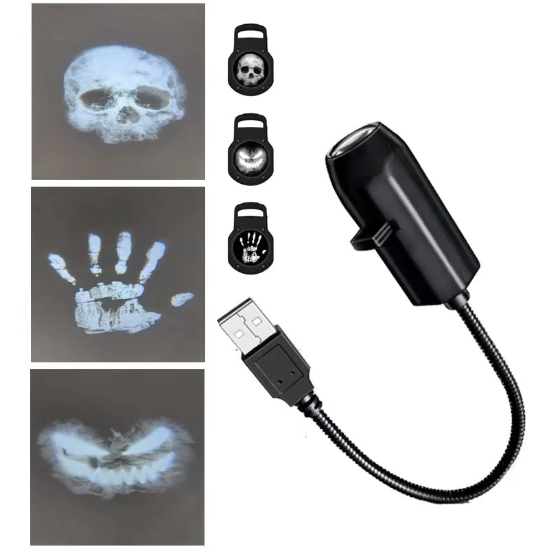 USB Projection Lamp – Halloween & Holiday Ambient Light