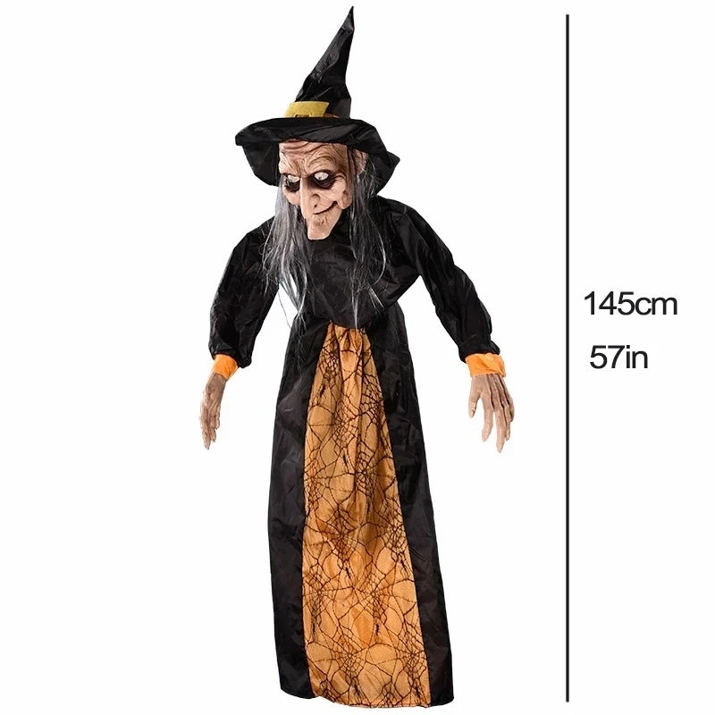 Halloween Witch & Ghost Glowing Pendant