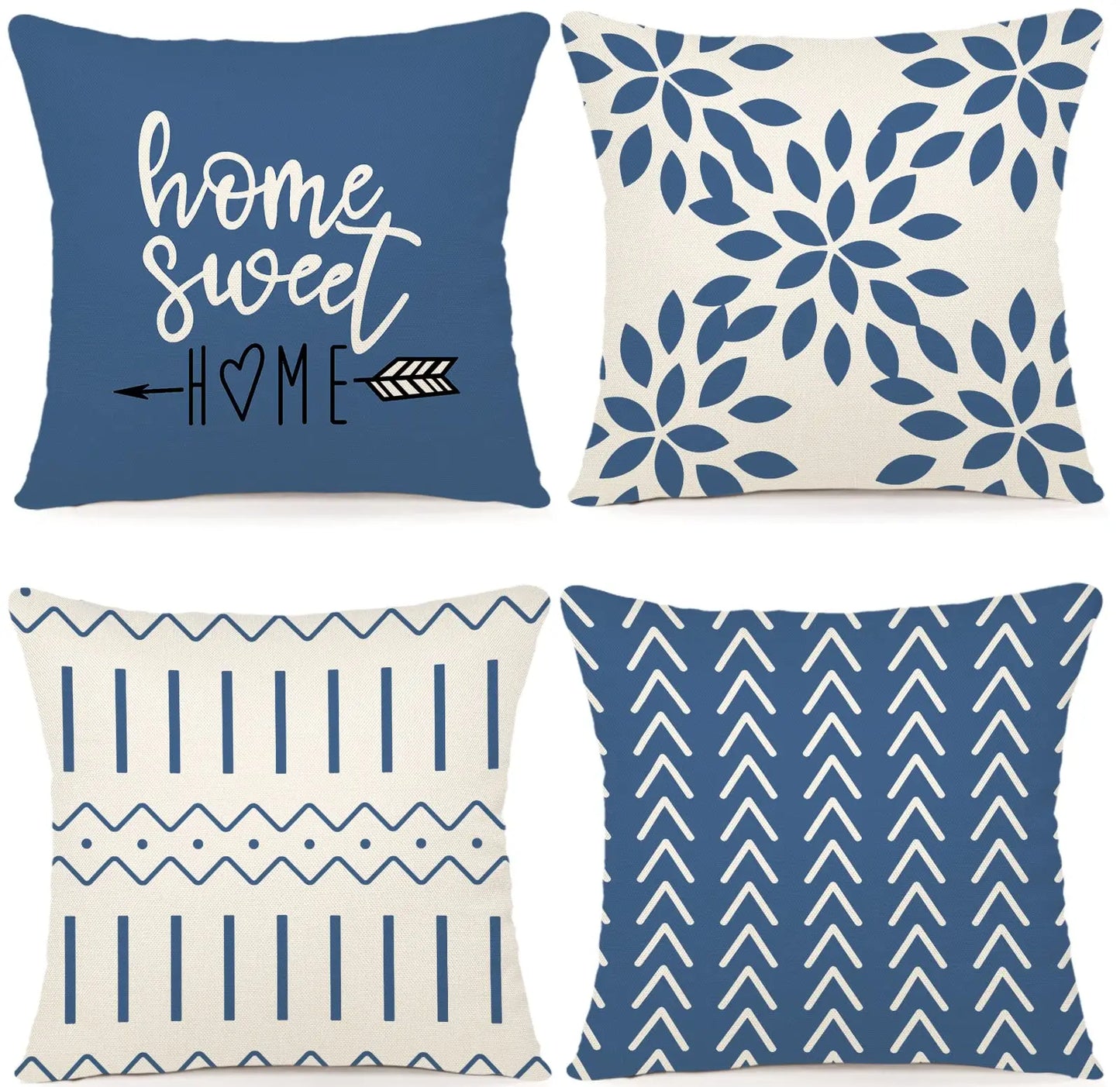 Set of 4 Pillow Covers (18x18in)