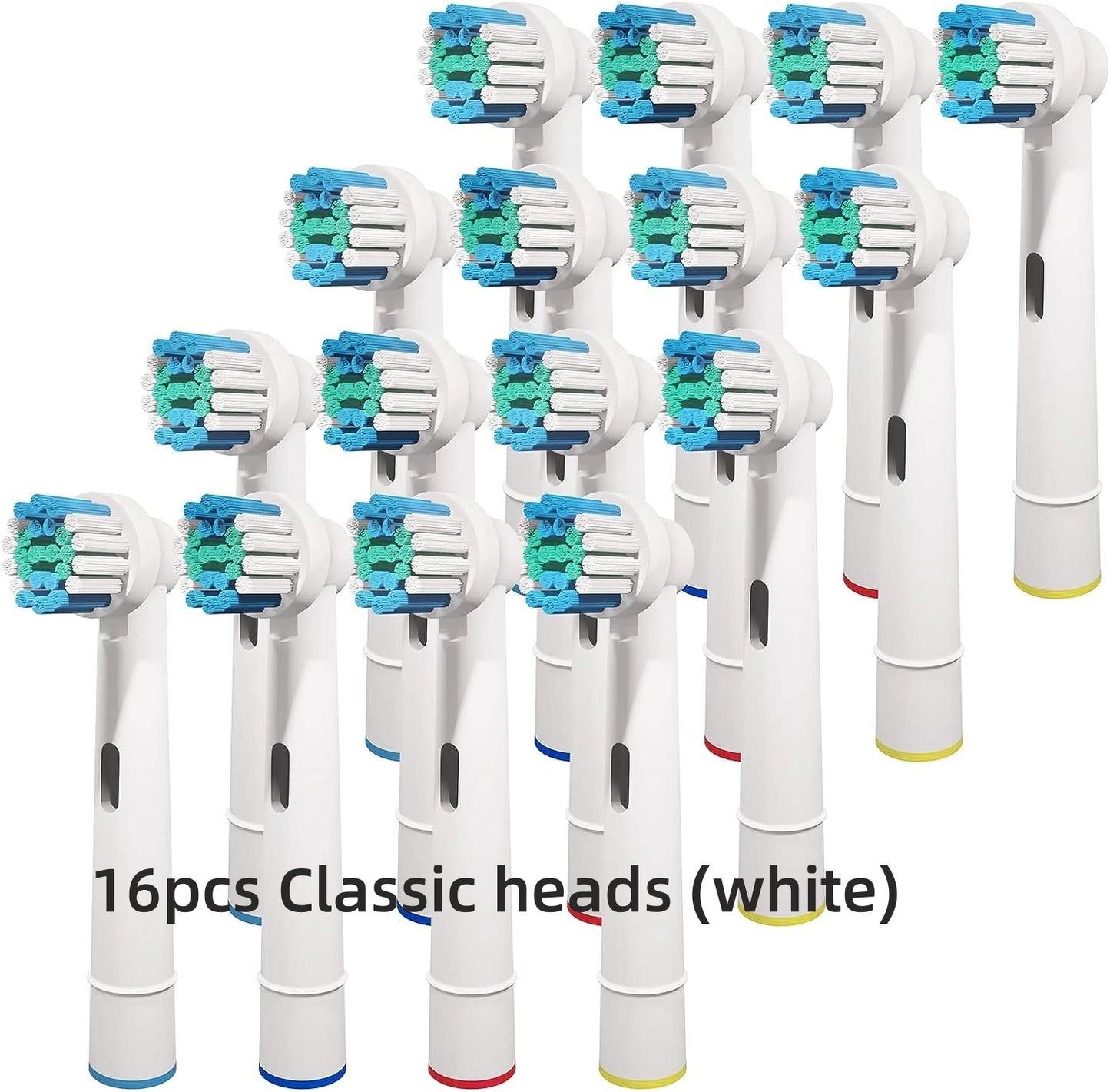 16/20PCS Brush Head nozzles for Oral B Electric Toothbrush Replacement Head Refill Sensitive Floss Cross Action (Not for iO)