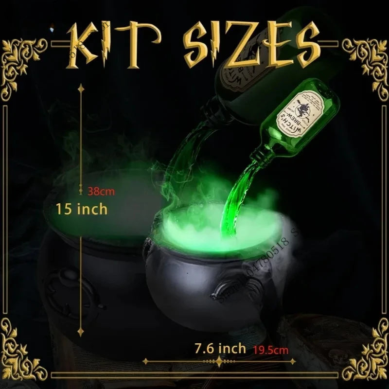 Halloween Black Witch Bowl & Magic Float Bottle