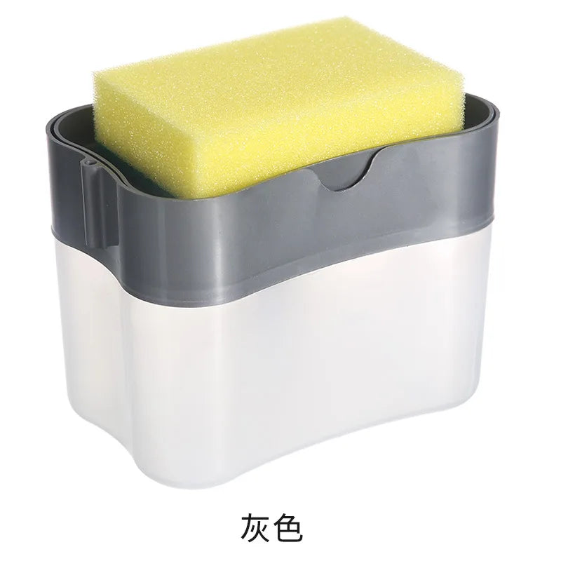 Dish Soap Dispenser with Sponge Caddy