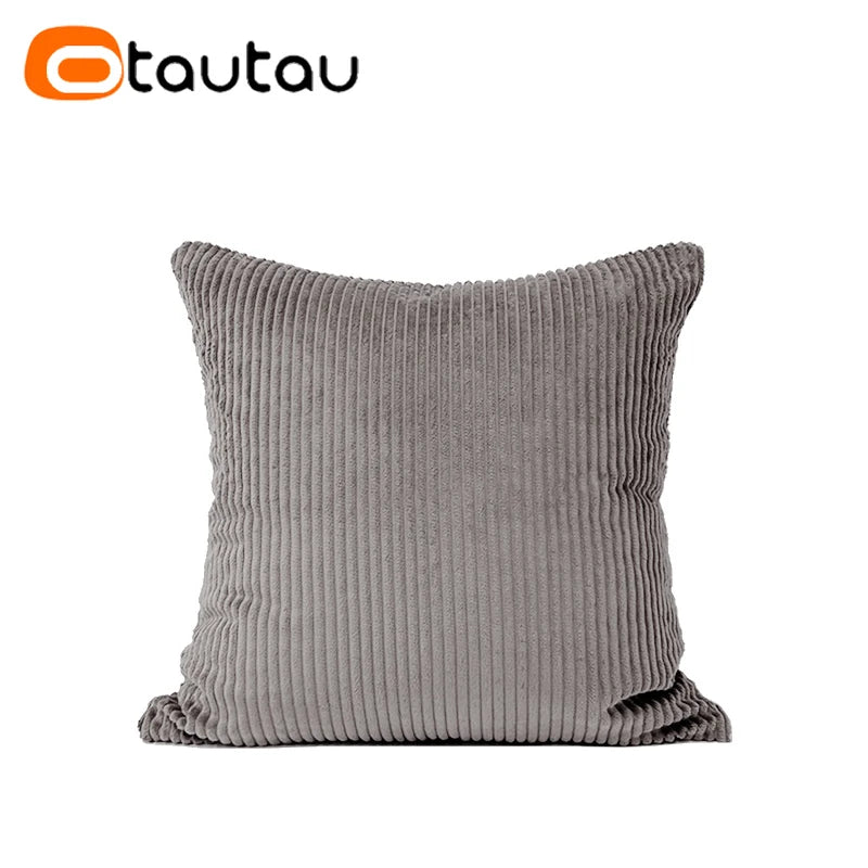 Cotton Corduroy Throw Pillow Cover by OTAUTAU