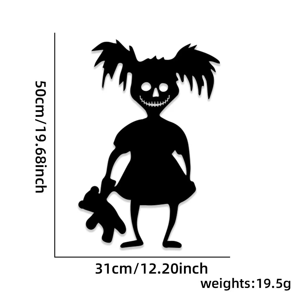 Halloween Felt Wall & Door Stickers – Skeletons, Pumpkins & Ghosts