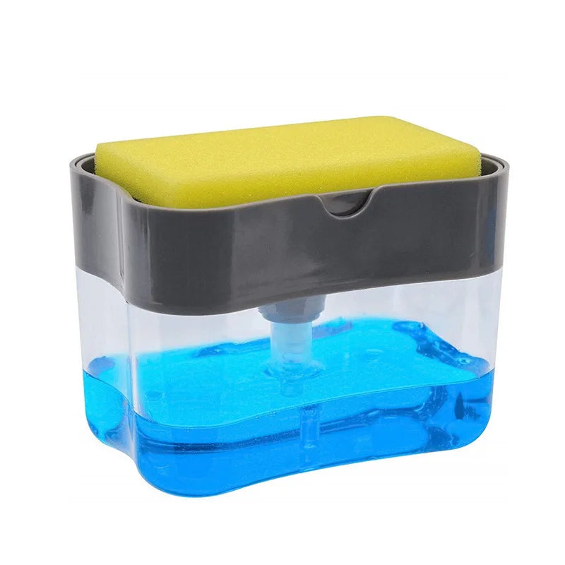 Kitchen Soap Dispenser with Sponge Caddy