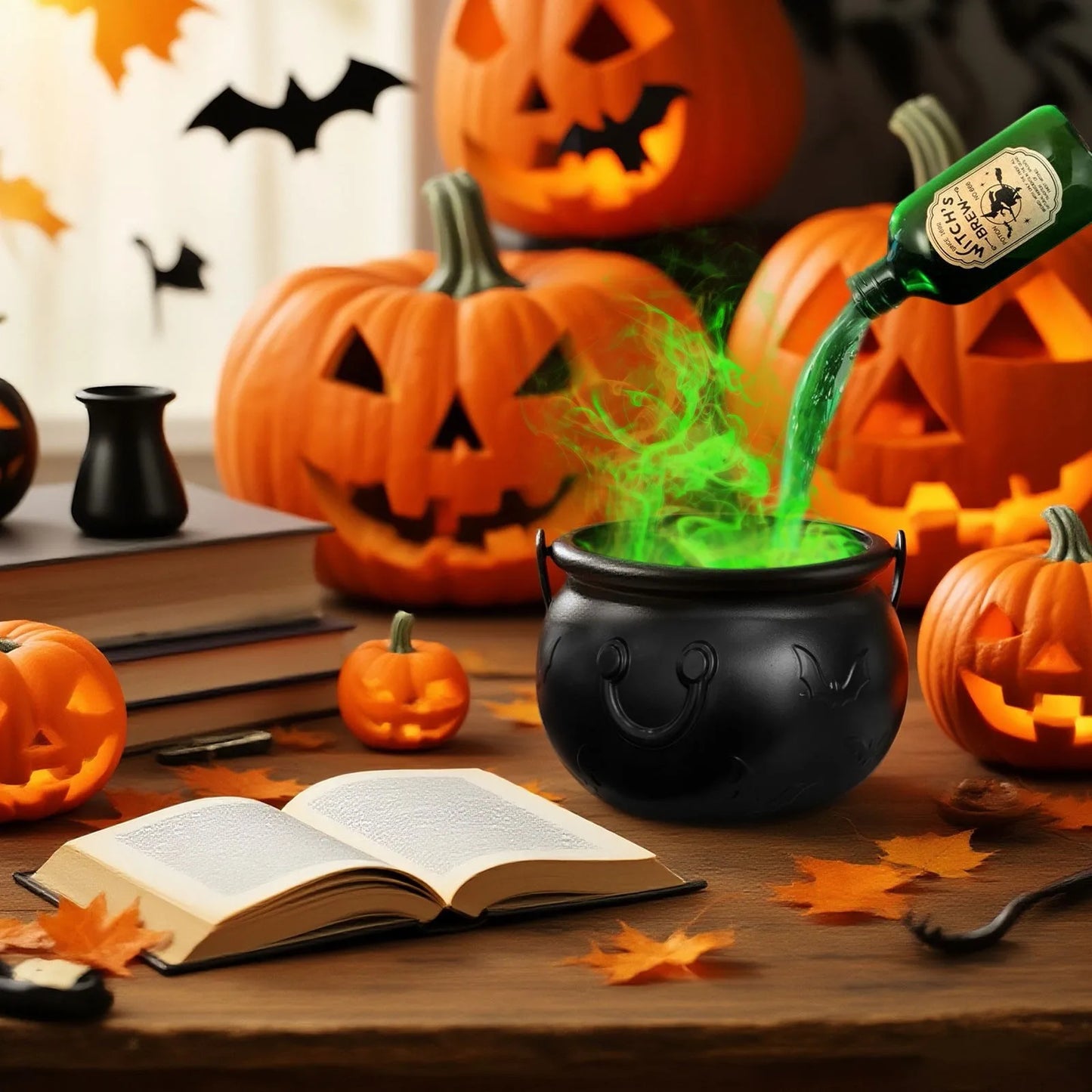Halloween Witch’s Cauldron – Magical Potion & Fog Party Decor