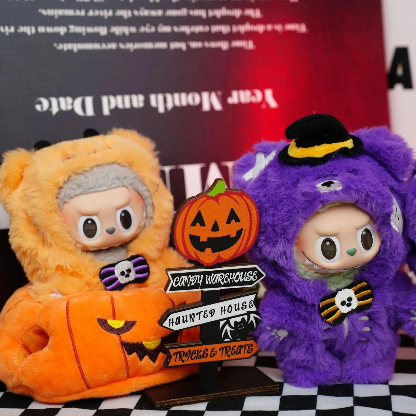 Labubu 3.0 Pumpkin Doll Clothes – Halloween Outfit for 15/17cm Dolls