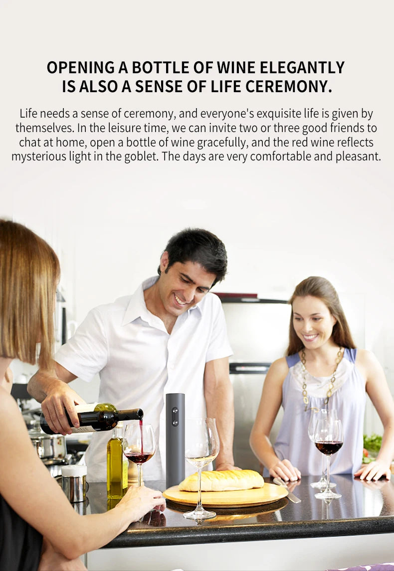 Electric Wine Opener Set