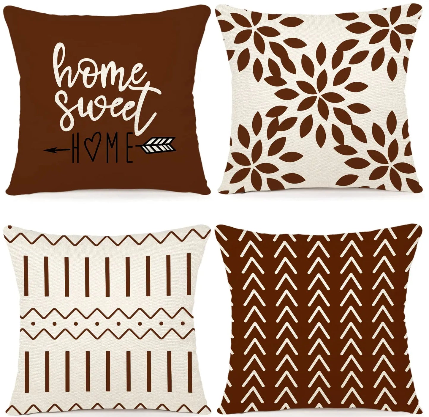 Set of 4 Pillow Covers (18x18in)