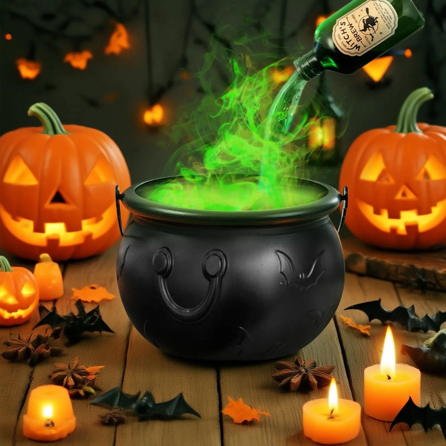 Halloween Witch’s Cauldron – Magical Potion & Fog Party Decor