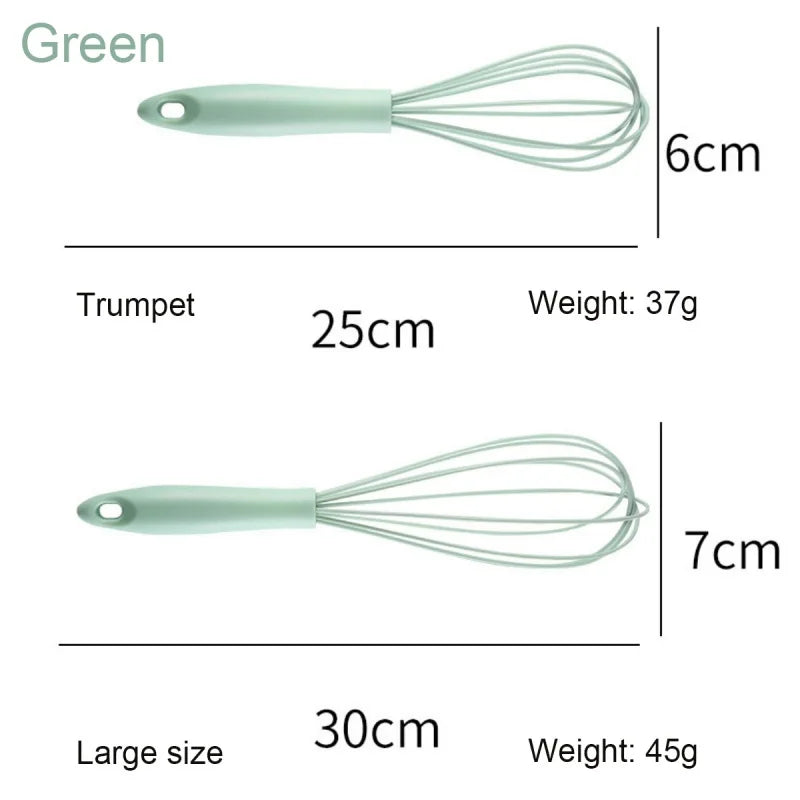 Manual Egg Beater – High-Quality Silicone & Stainless Steel