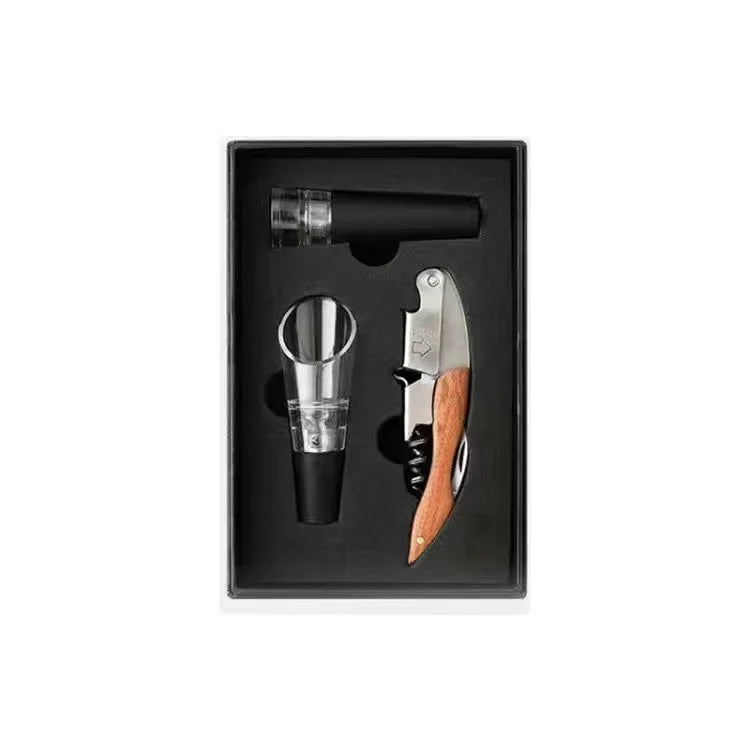 Wood Handle Corkscrew Wine Opener Gift Set