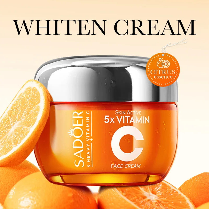 SADOER Vitamin C Face Cream – Brighten, Hydrate & Firm Your Skin