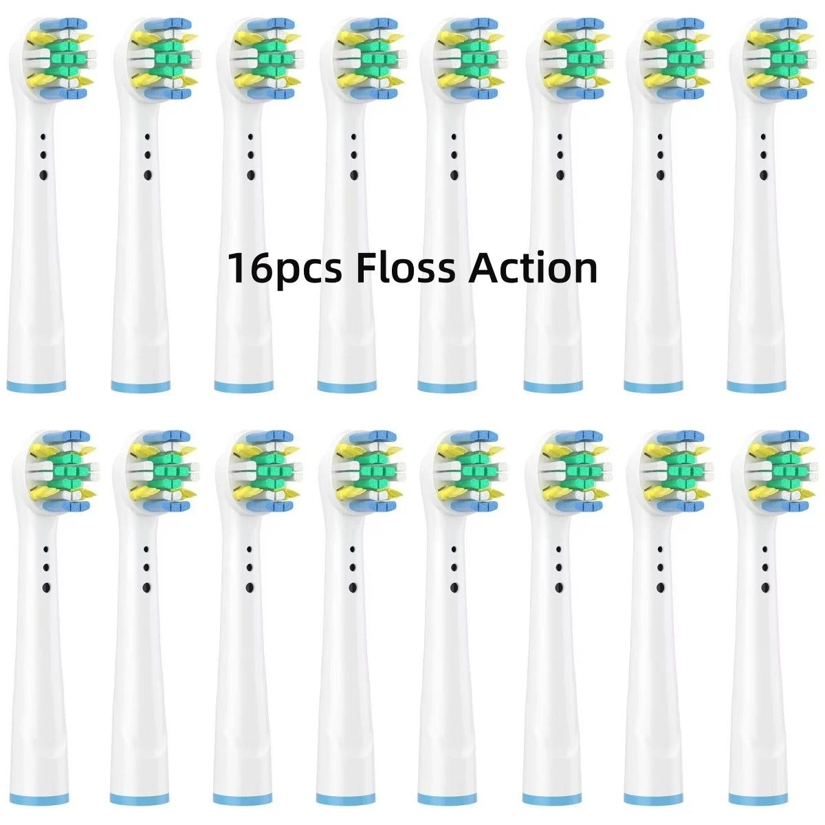 16/20PCS Brush Head nozzles for Oral B Electric Toothbrush Replacement Head Refill Sensitive Floss Cross Action (Not for iO)