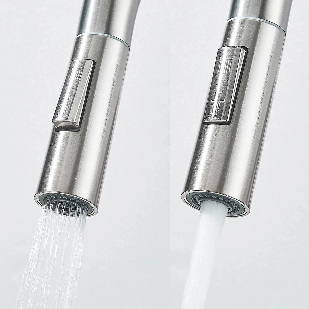 Black Pull-Out Kitchen Sink Faucet – Dual Function Hot & Cold