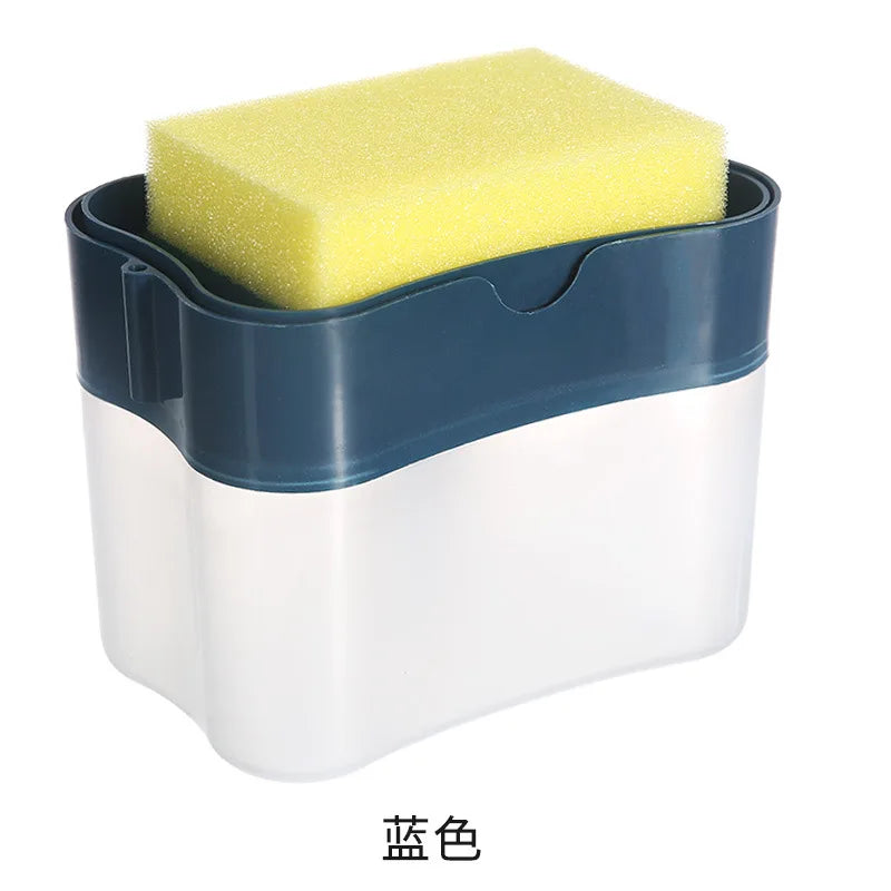 Dish Soap Dispenser with Sponge Caddy