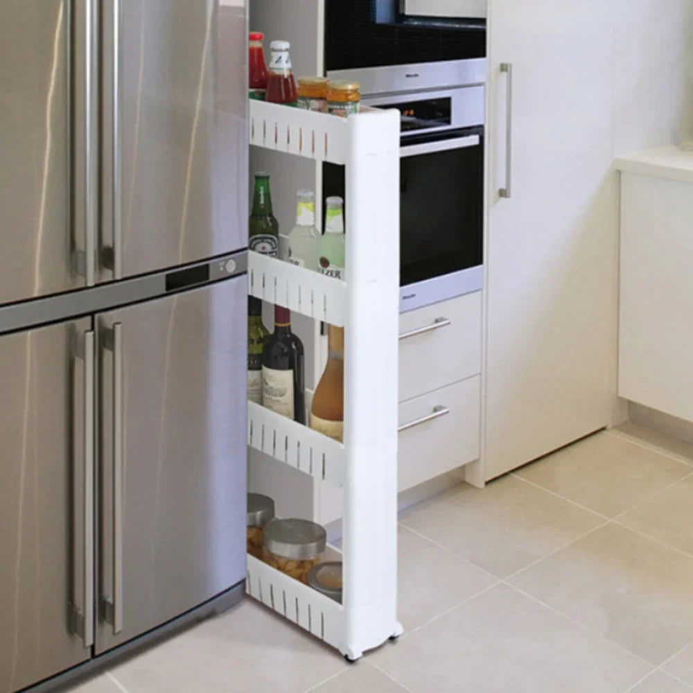 Multi-Layer Movable Storage Rack – Sleek & Space-Saving Organizer