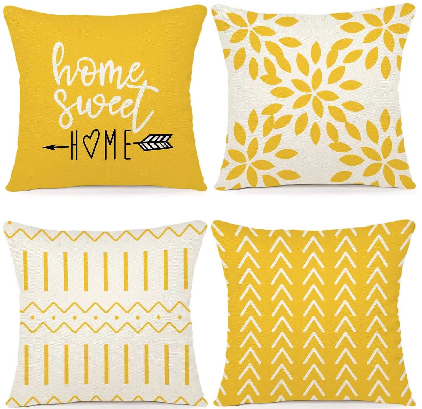 Set of 4 Pillow Covers (18x18in)