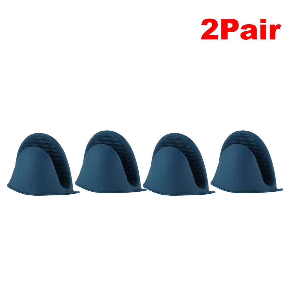 Heat Resistant Silicone Oven Mitts & Pot Holders
