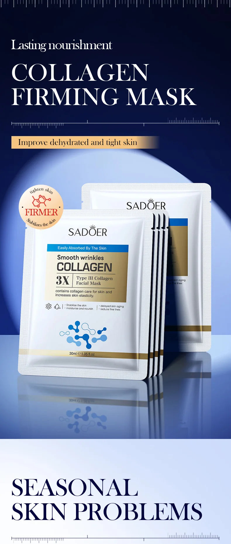 SADOER Collagen Face Masks