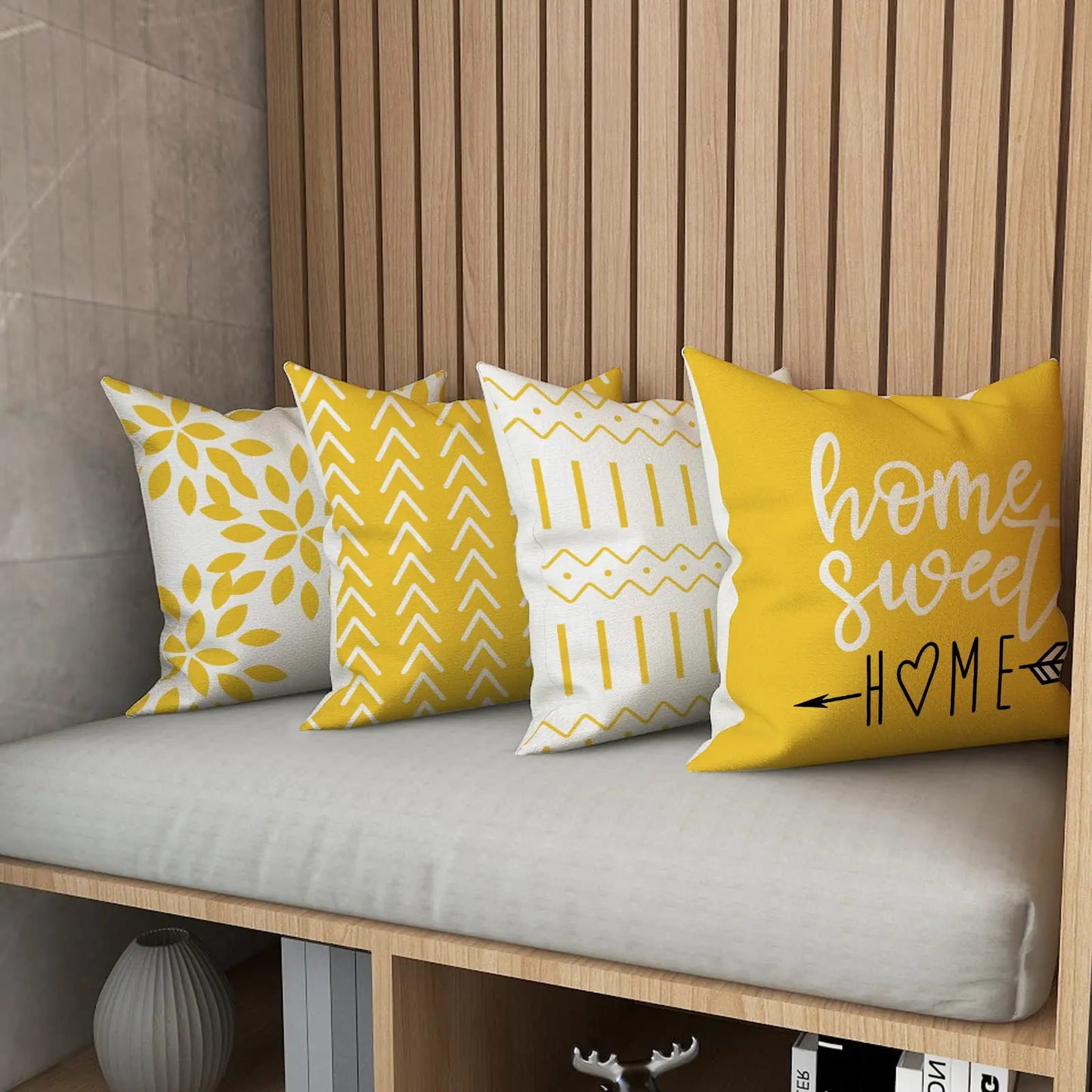 Set of 4 Pillow Covers (18x18in)