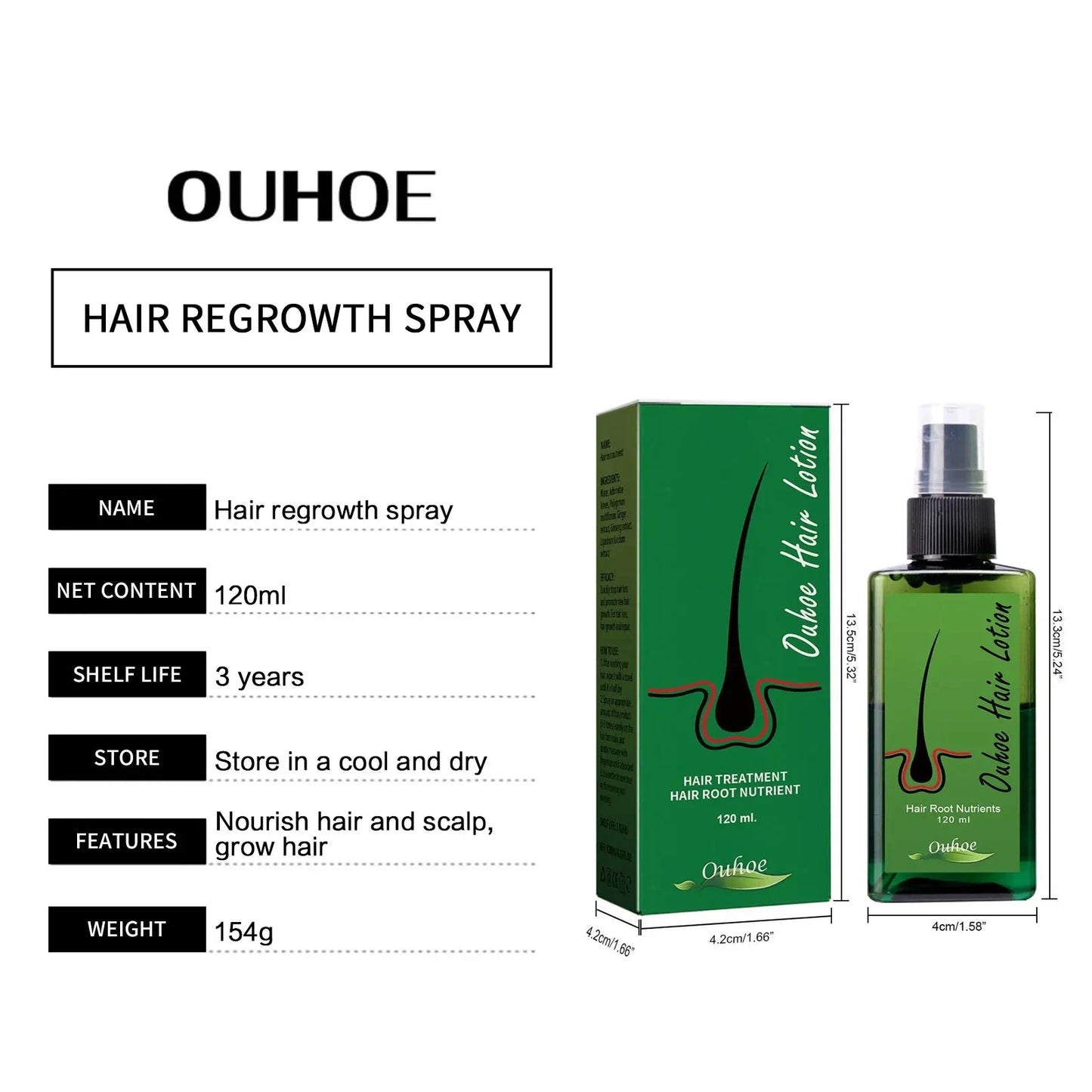 Hair Growth Spray Anti Hair Loss Treatment.