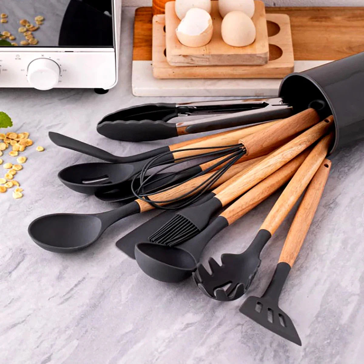 Silicone Kitchen Utensils Set (12pcs)