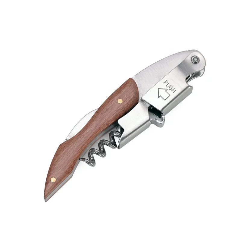 Wood Handle Corkscrew Wine Opener Gift Set