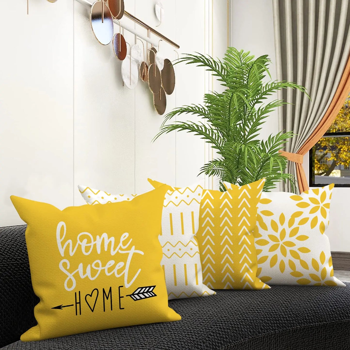 Set of 4 Pillow Covers (18x18in)