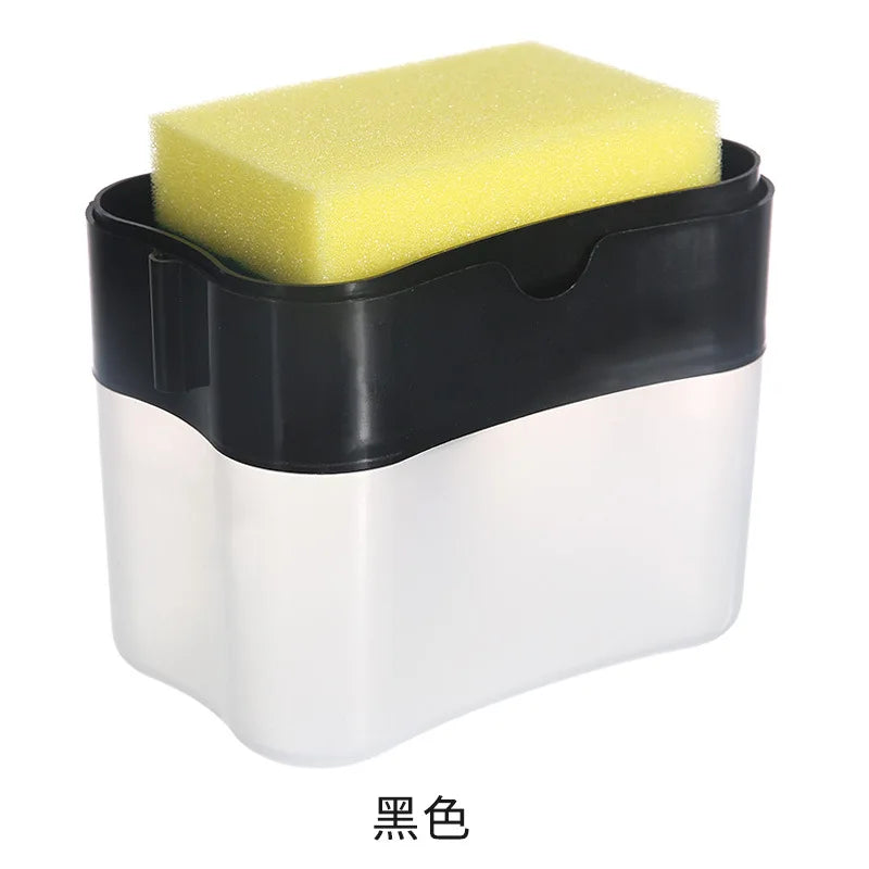 Dish Soap Dispenser with Sponge Caddy