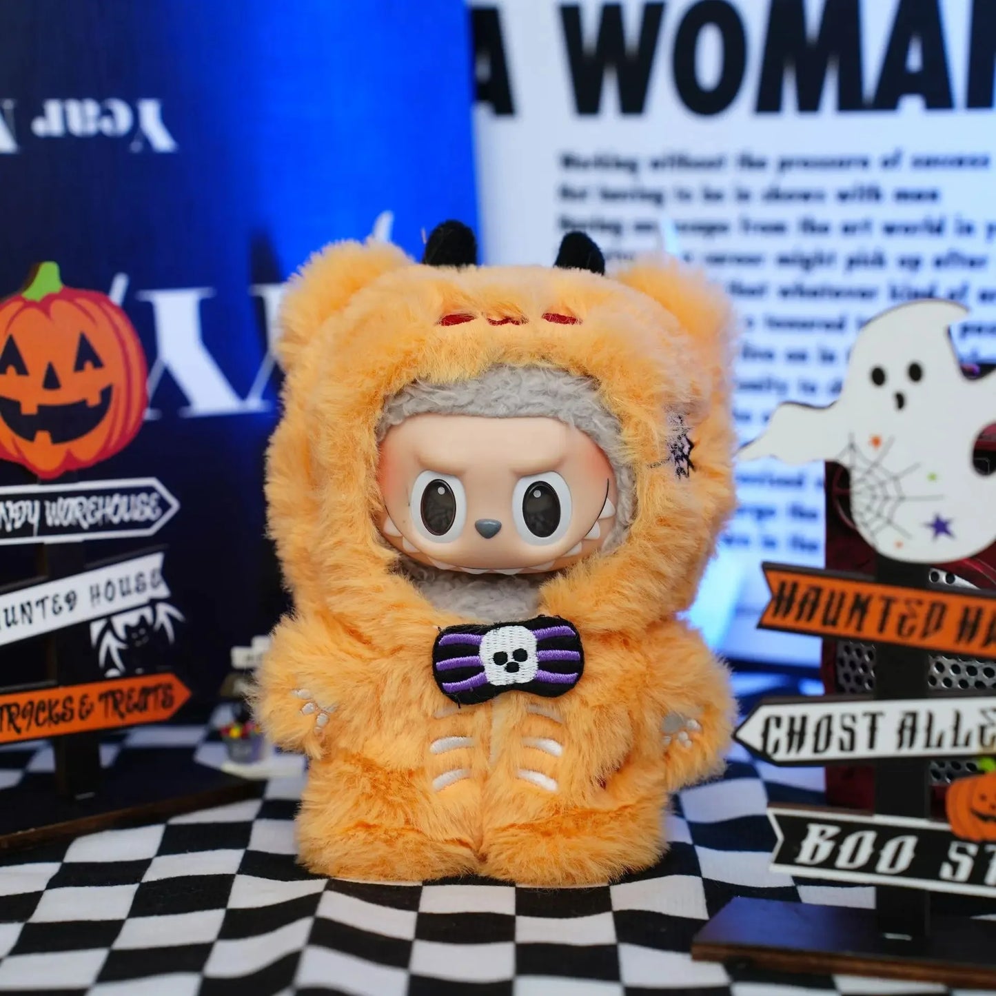 Labubu 3.0 Pumpkin Doll Clothes – Halloween Outfit for 15/17cm Dolls
