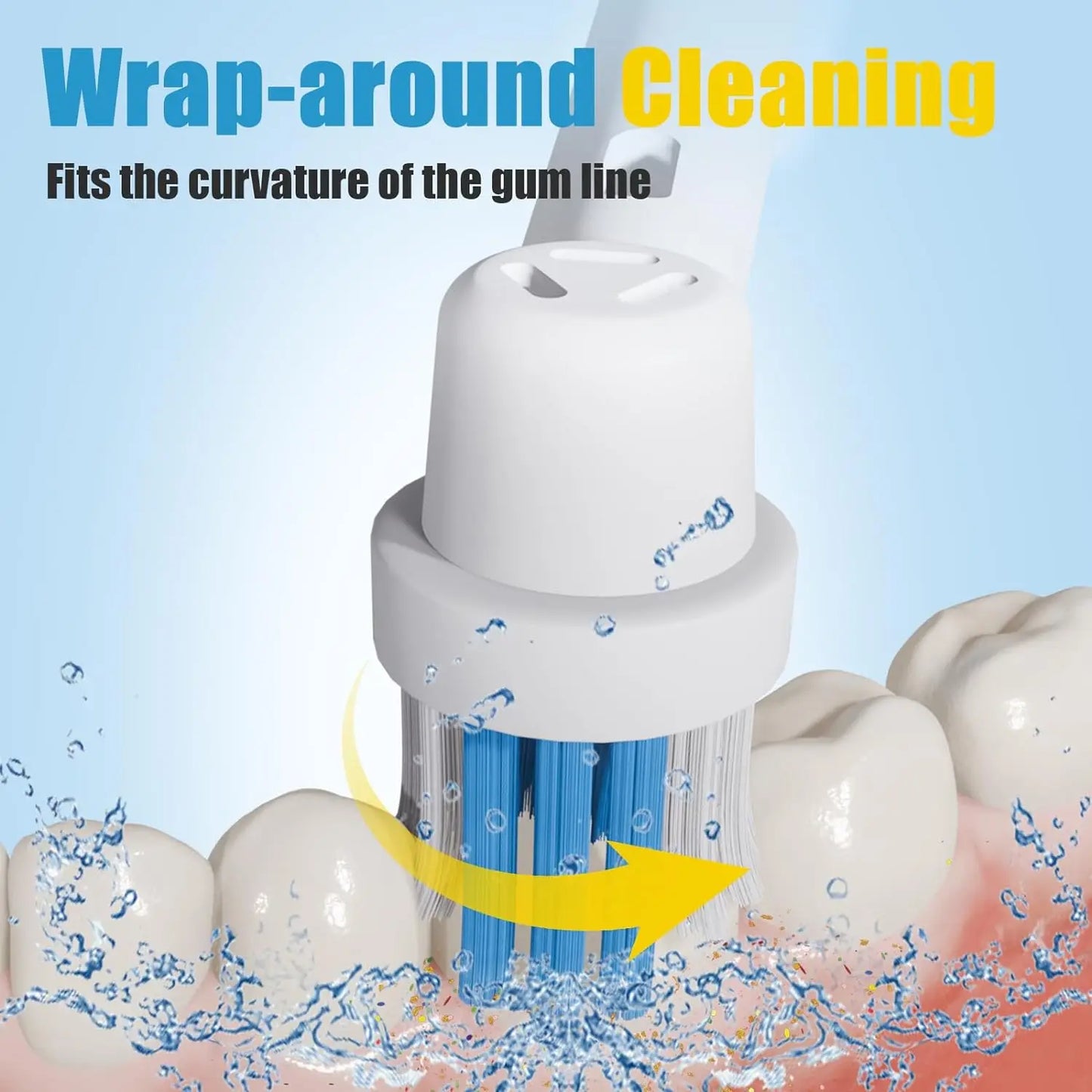 16/20PCS Brush Head nozzles for Oral B Electric Toothbrush Replacement Head Refill Sensitive Floss Cross Action (Not for iO)
