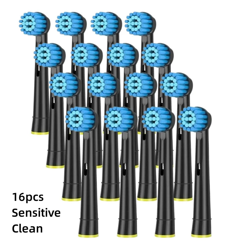 16/20PCS Brush Head nozzles for Oral B Electric Toothbrush Replacement Head Refill Sensitive Floss Cross Action (Not for iO)