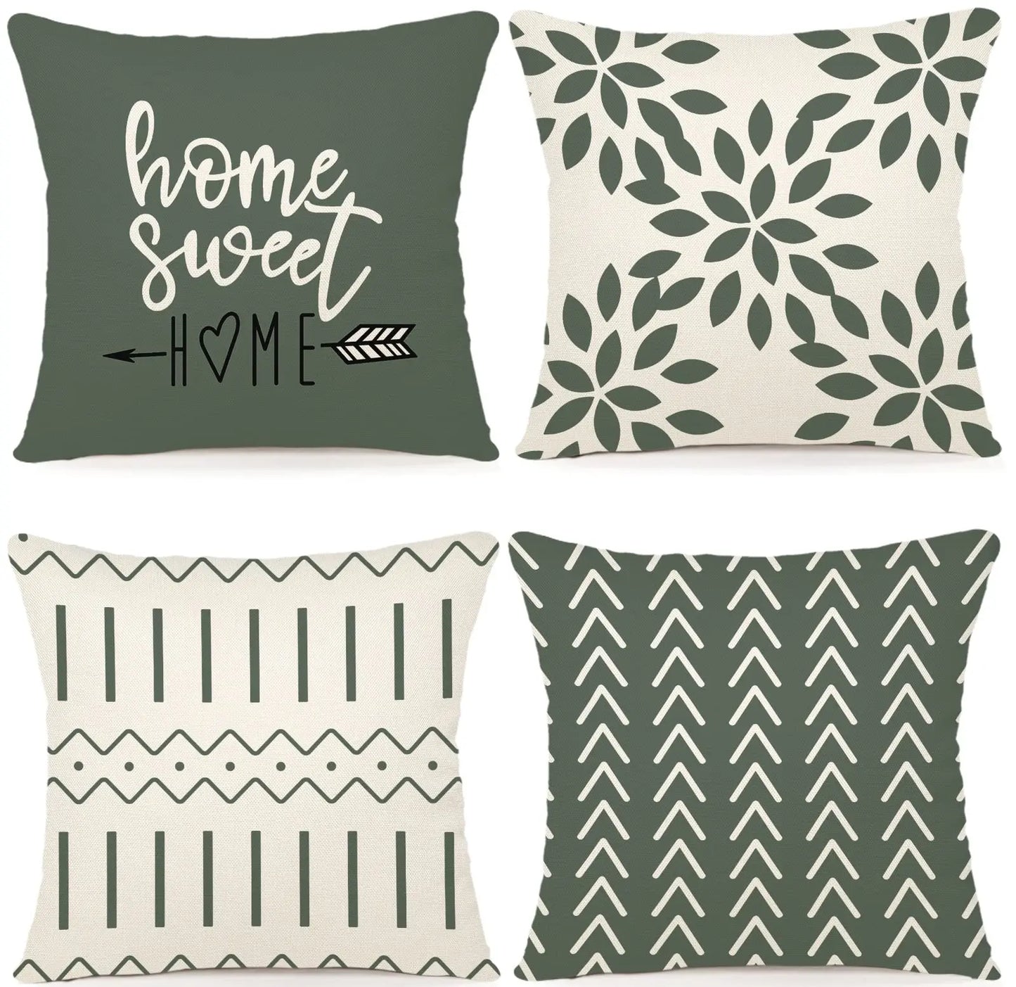Set of 4 Pillow Covers (18x18in)