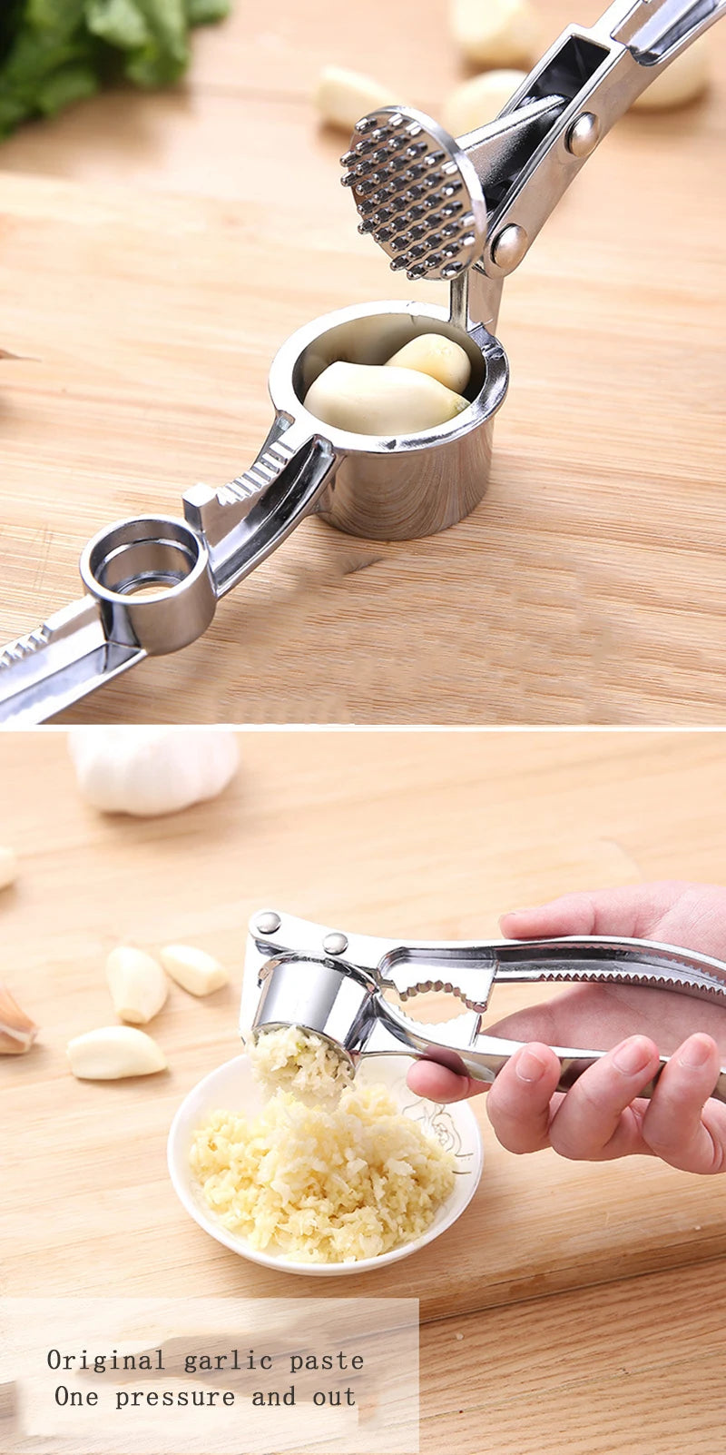 Stainless Steel Garlic & Ginger Press