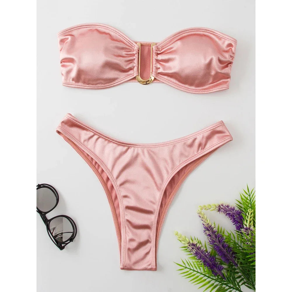 Bandeau Bikini Swimsuit