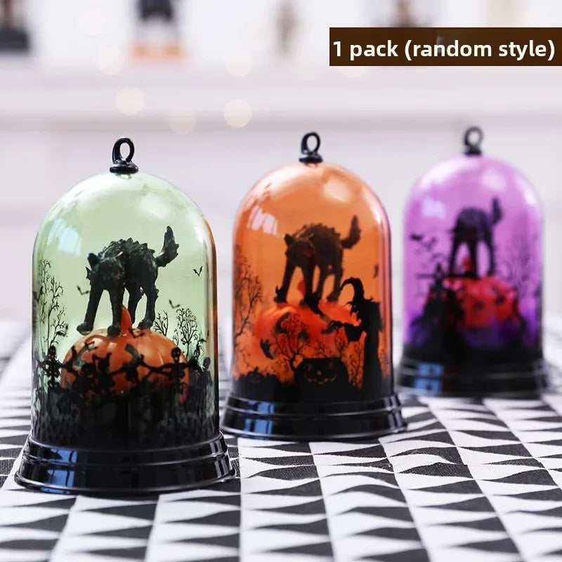 Halloween Pumpkin & Witch Lampshade