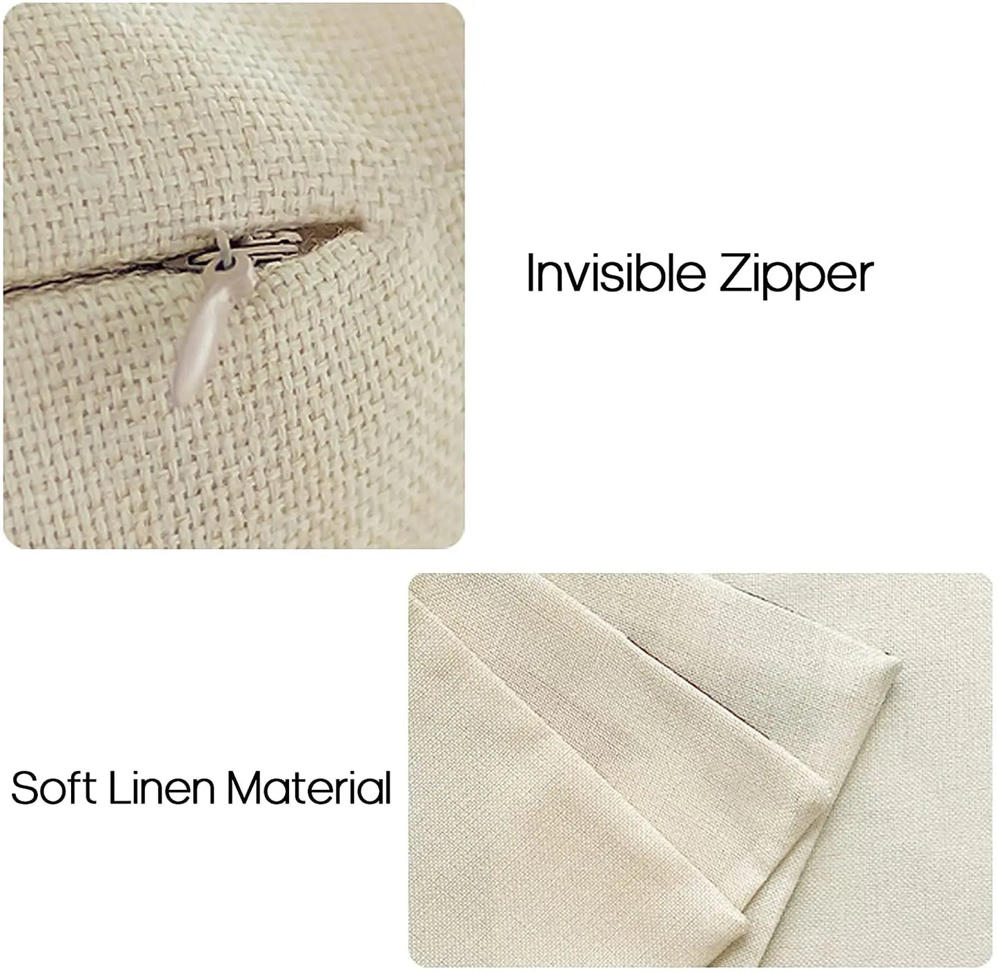Set of 4 Pillow Covers (18x18in)