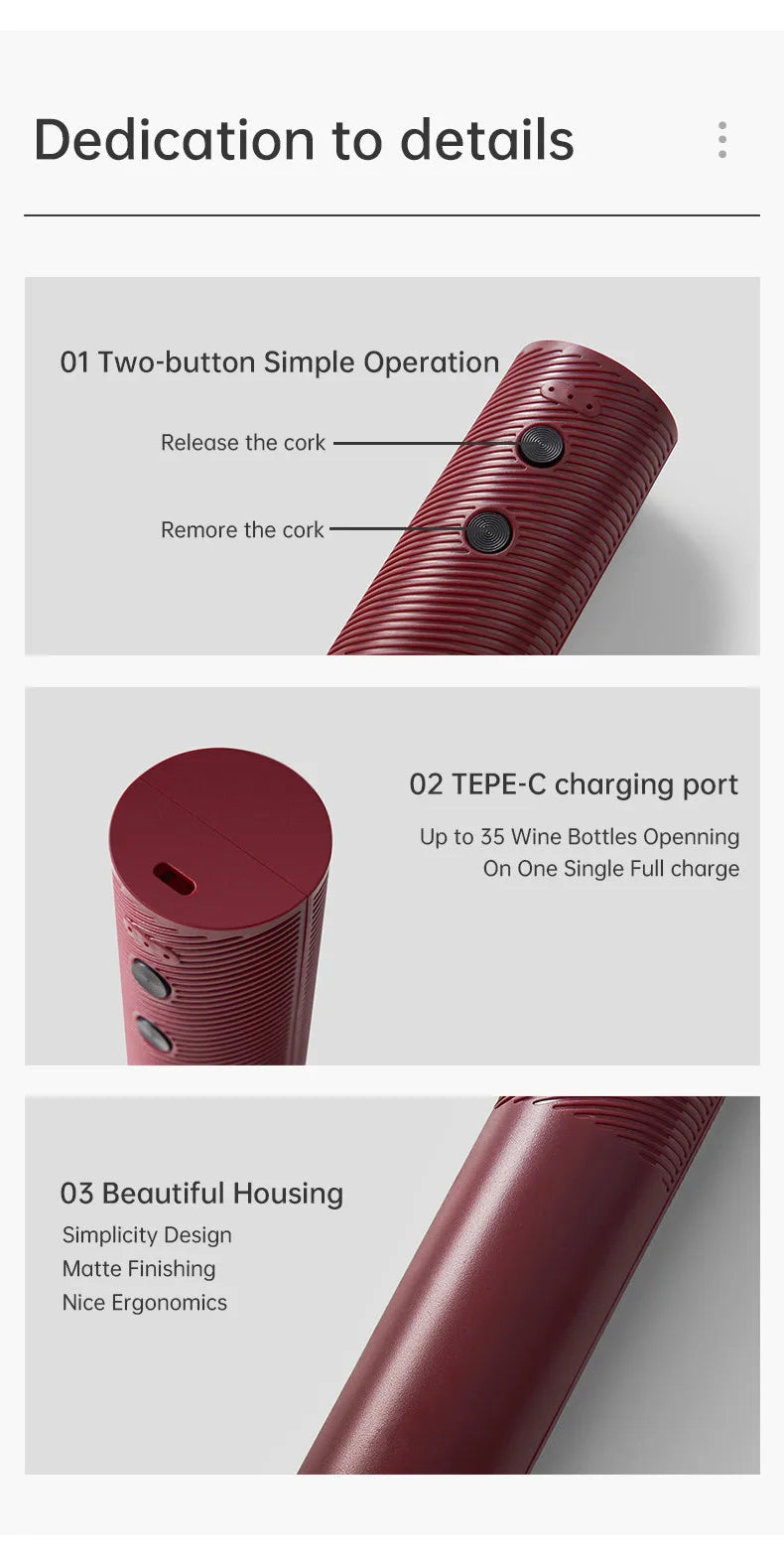 Automatic Electric Wine Opener