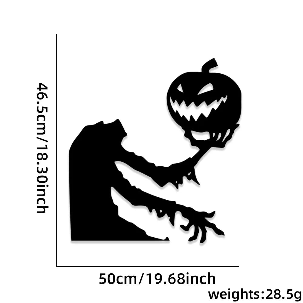 Halloween Felt Wall & Door Stickers – Skeletons, Pumpkins & Ghosts
