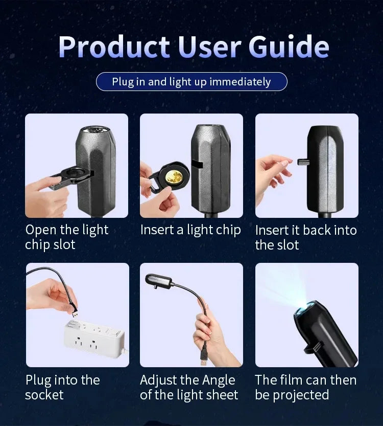 USB Projection Lamp – Halloween & Holiday Ambient Light