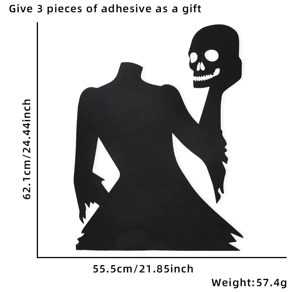 Halloween Room & Window Stickers Skeleton, Pumpkin & Ghost DIY Decor