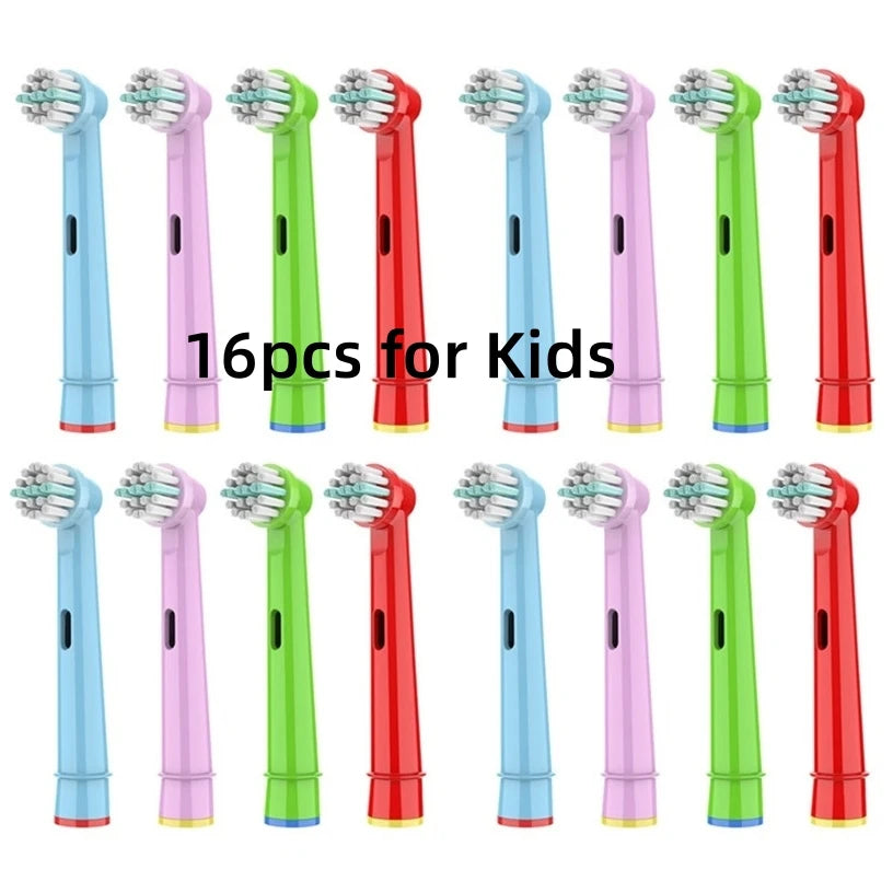 16/20PCS Brush Head nozzles for Oral B Electric Toothbrush Replacement Head Refill Sensitive Floss Cross Action (Not for iO)