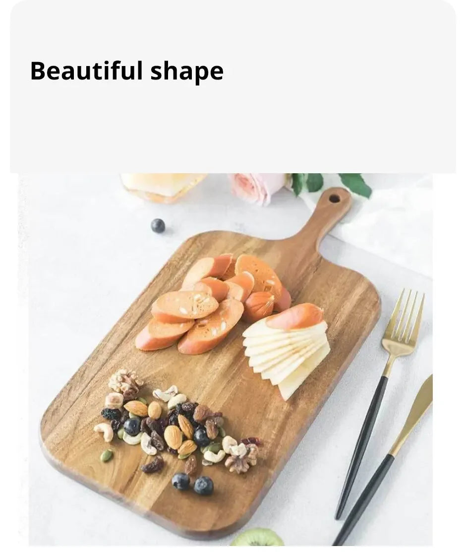 Wooden Cutting Board with Handle