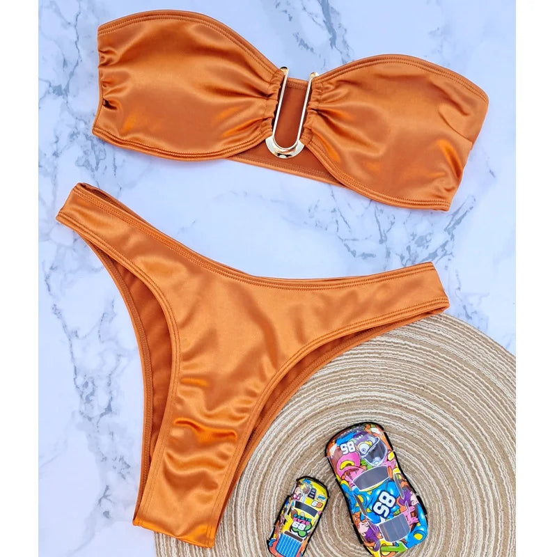 Bandeau Bikini Swimsuit