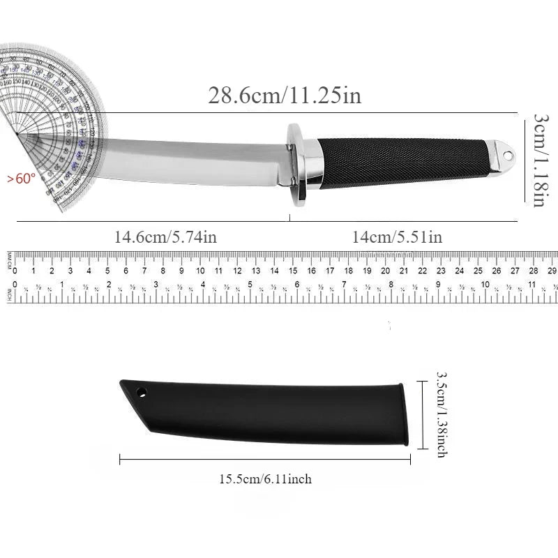 Professional Samurai Kitchen Knife with Sleeve